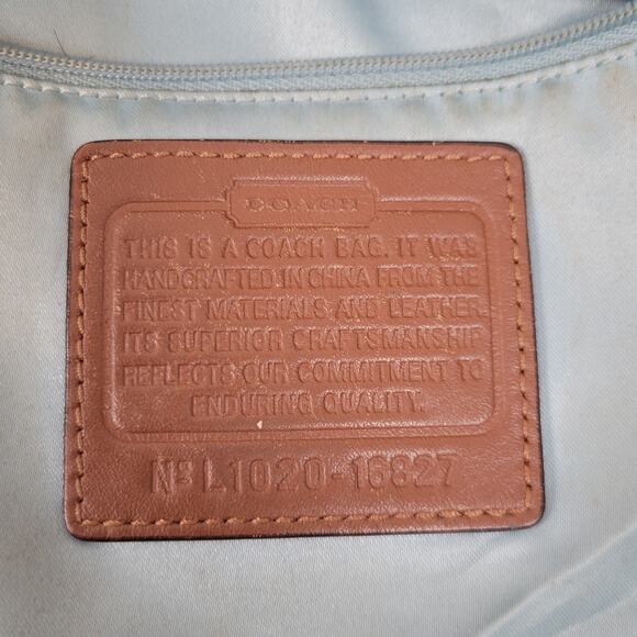 Coach Kristin Embossed Walnut Brown Croc Leather Bag Purse Satchel Limited 16827 - Picture 10 of 16